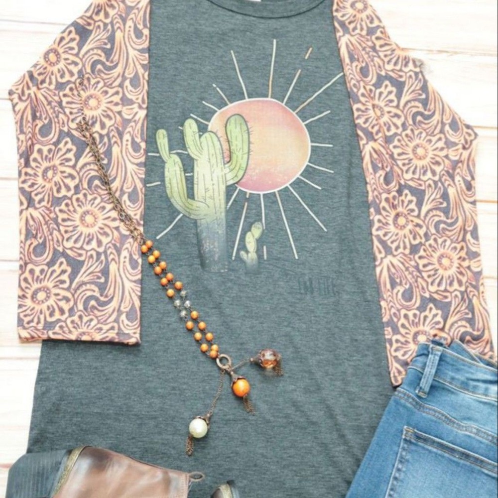 Cactus and Sun tee